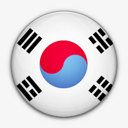 国旗韩国对南世界标志图标