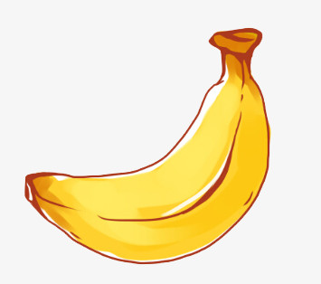 卡通香蕉元素