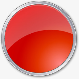 红色水晶风格按钮图标
