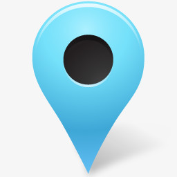 蓝色的地图标记图标图片免费下载 Png素材 编号1yqip43oz 图精灵