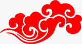 中国式剪纸祥云