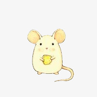 卡通动物 可爱的小老鼠