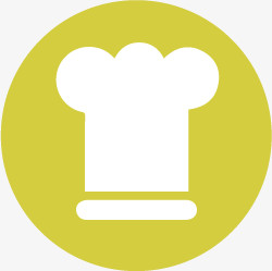 扁平化图标厨师帽符号