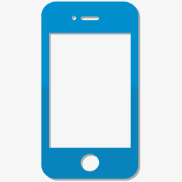 智能手机蓝色图标
