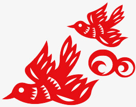 一对小鸟