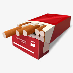 红色烟盒香烟图标