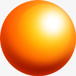橙色的球体图标