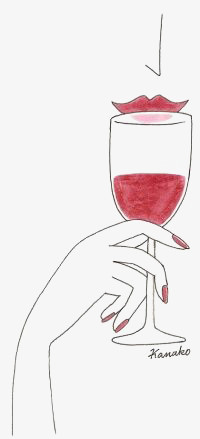 关键词:              水彩红唇庆祝女生喝红酒
