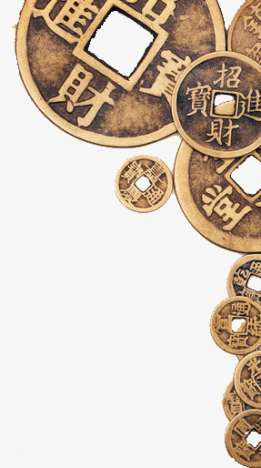 铜钱图案背景素材