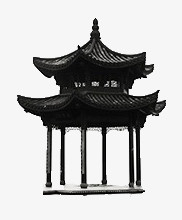 古典图案卡通中国风素材 中国风建筑亭子
