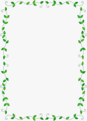 绿色树枝装饰线条