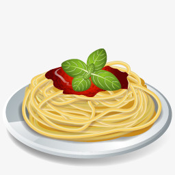 意大利面美食矢量素材图片