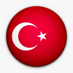国旗对土耳其世界标志图标