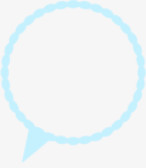 浅蓝色圆形对话框
