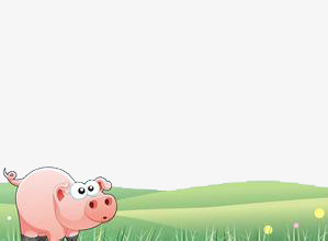 卡通可爱猪图案
