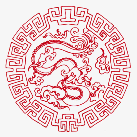 古代唯美大方简洁剪纸印花中国风
