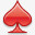 扑克牌红桃符号图标