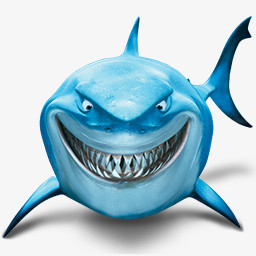 呲牙的鲨鱼