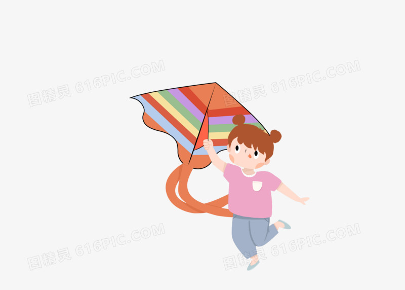 风筝可爱手绘卡通