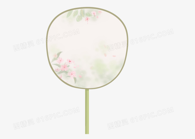 中国风扇子手绘元素