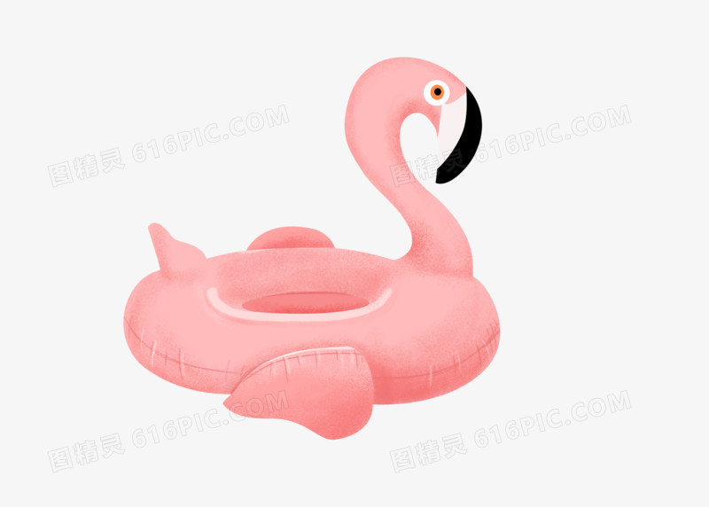儿童游泳防溺水游泳圈救生圈火烈鸟可爱卡通元素