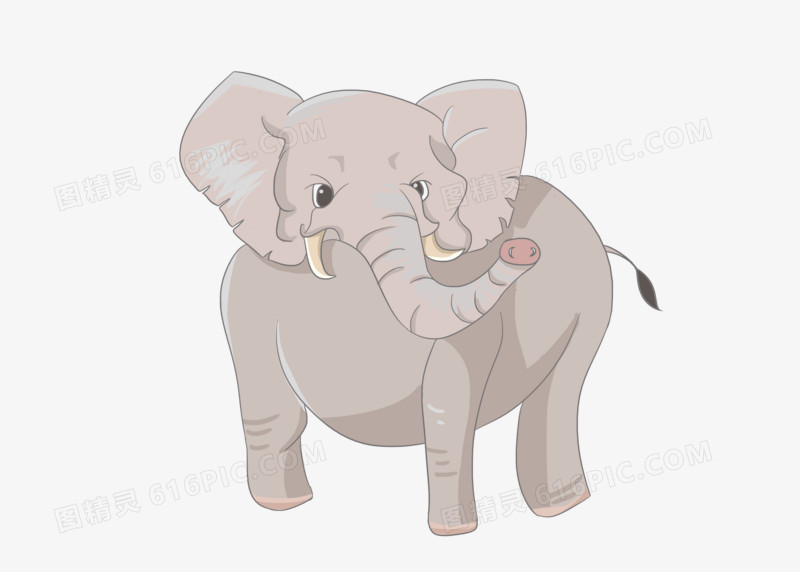 卡通大象手绘动物