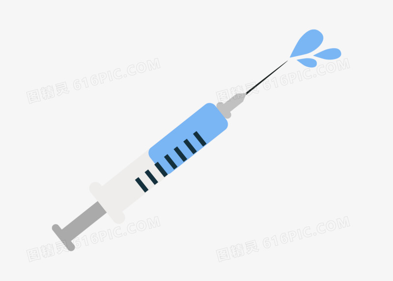 实用医药素材手绘针筒