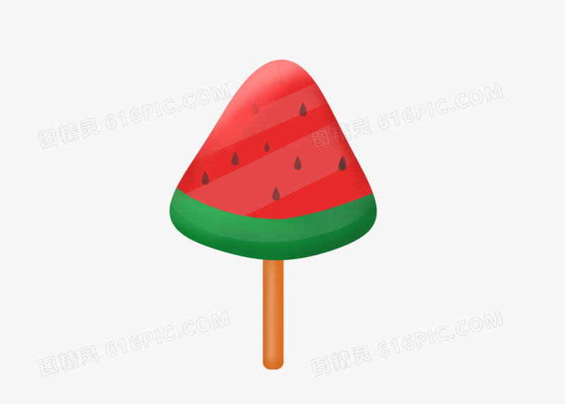 夏至创意手绘食物素材雪糕