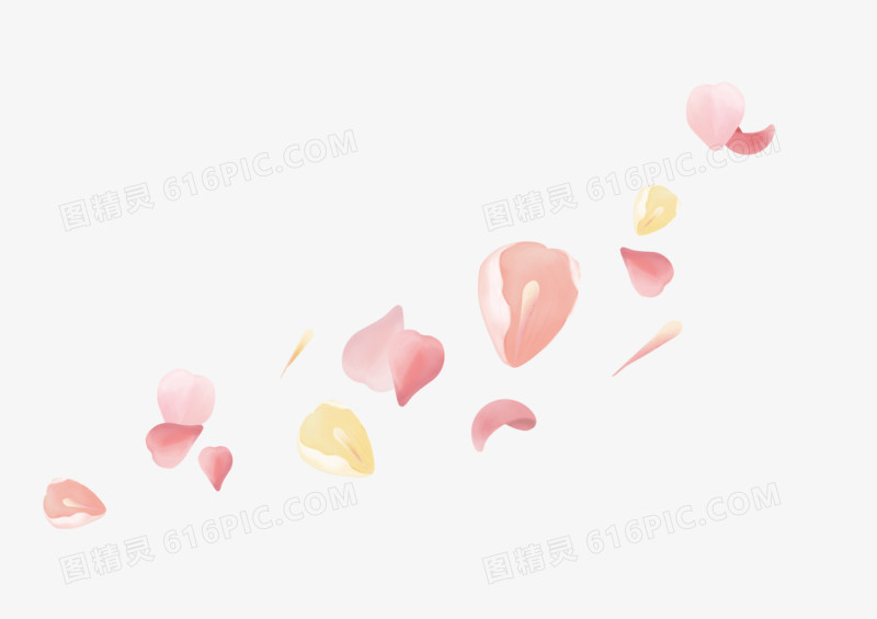 精美花瓣插画元素