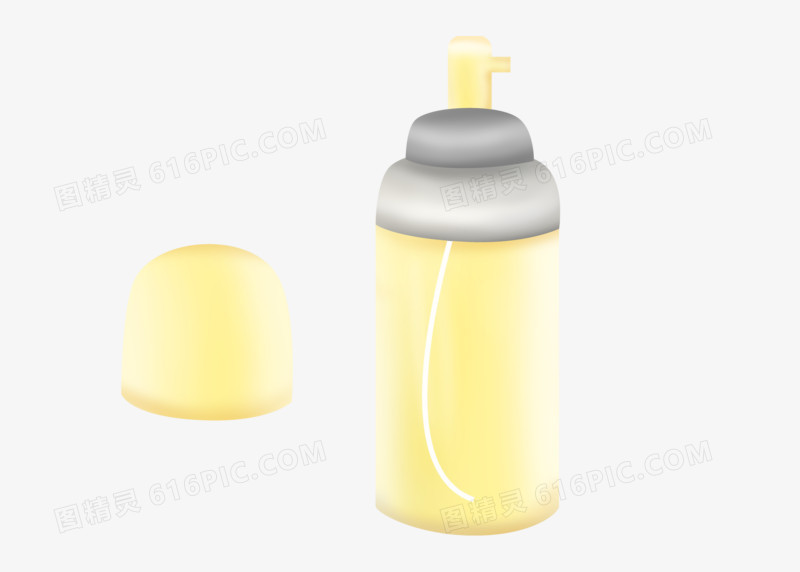 化妆品定妆用品手绘插画风喷雾