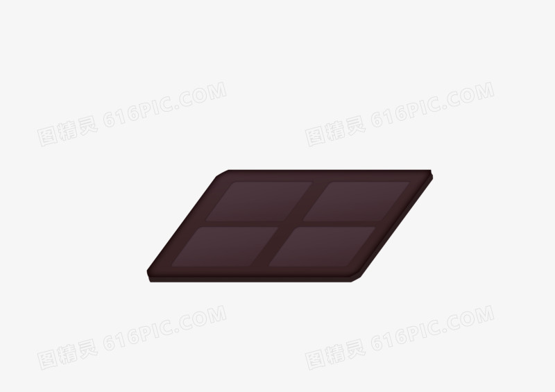 手绘卡通美食四方格巧克力