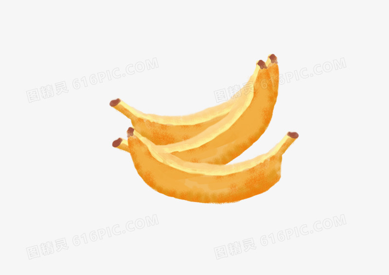 手绘卡通美食水果香蕉