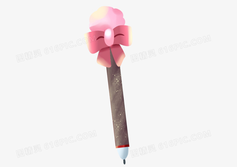 可爱手绘卡通粉色自动铅笔
