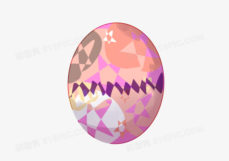 紫色可爱彩蛋矢量素材