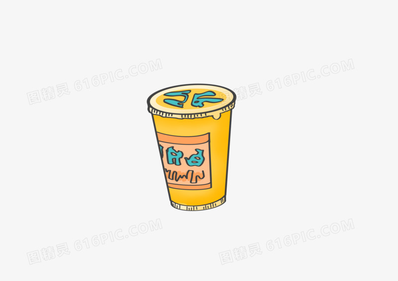 卡通简约饮料插图