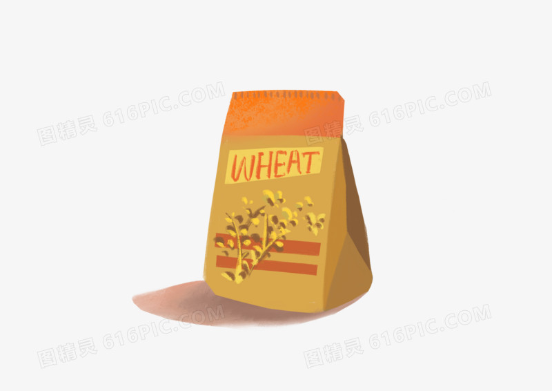 卡通简约食品小麦