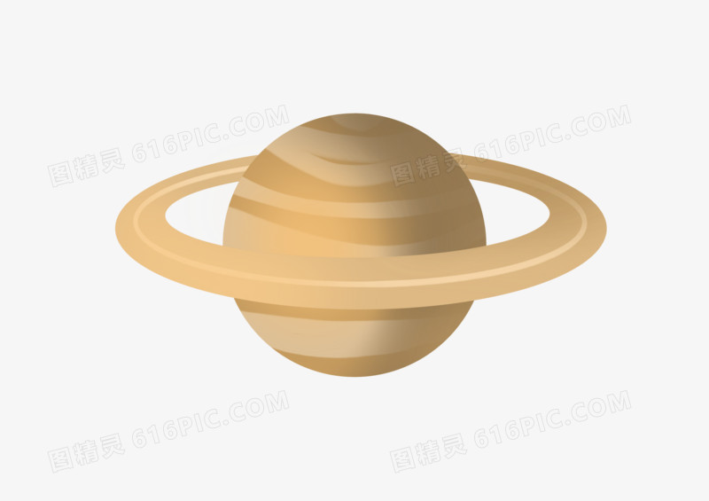 手绘卡通航天日土星