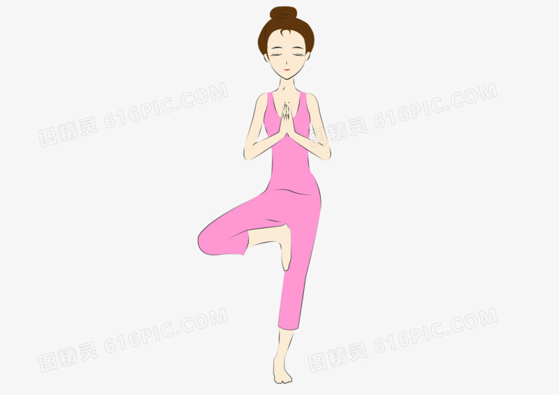卡通手绘之健身女孩2
