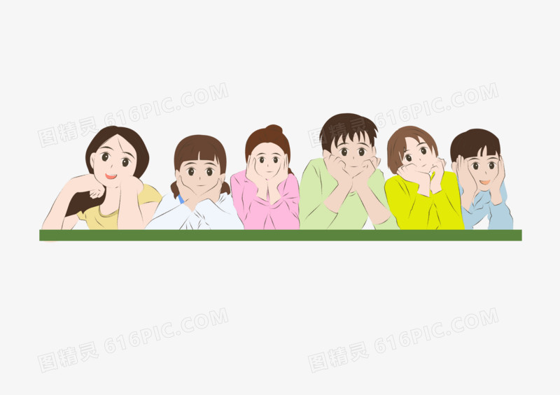 六一儿童节之一群小朋友