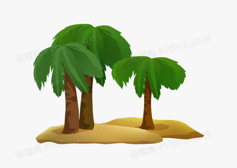 夏至植物椰树元素