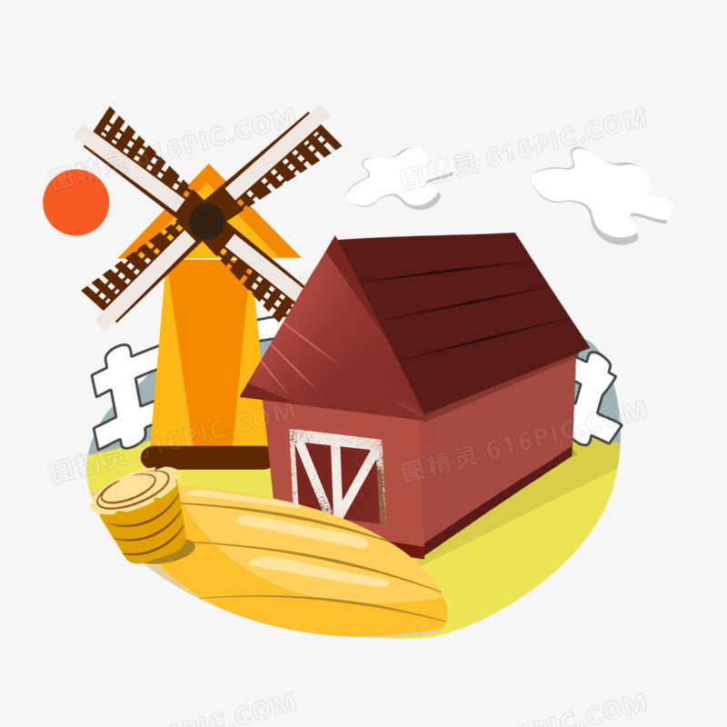 秋收农场免抠元素