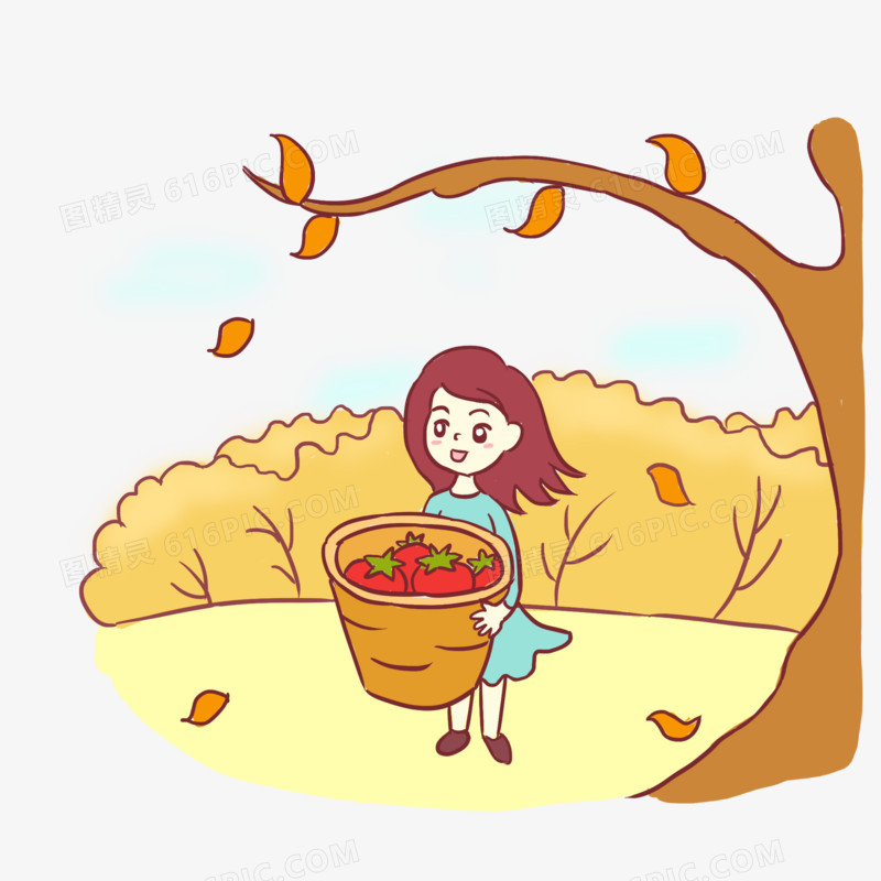 寒露深秋节气手绘元素