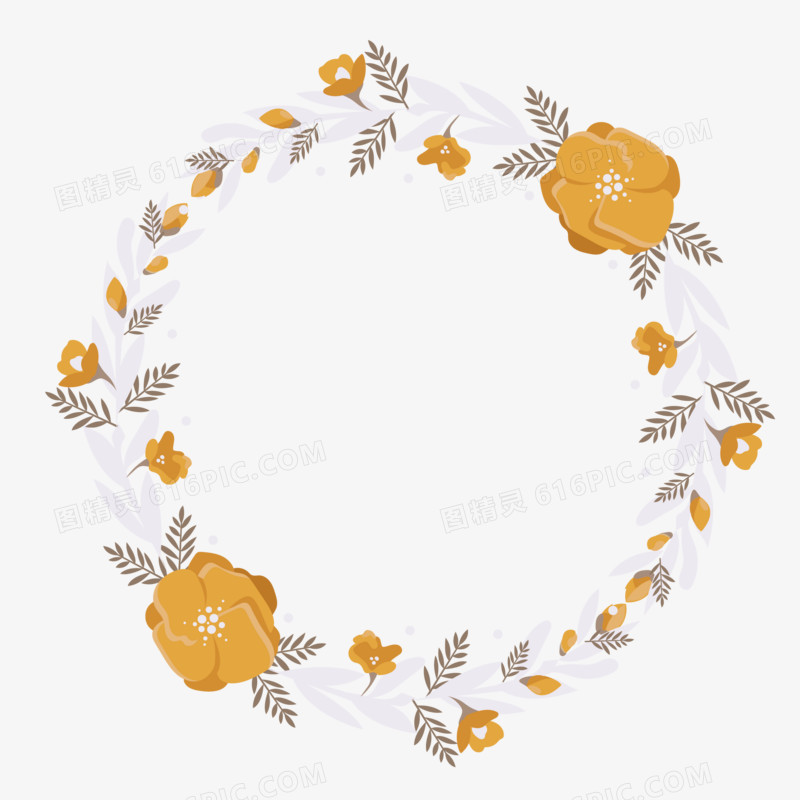 花环清新矢量元素