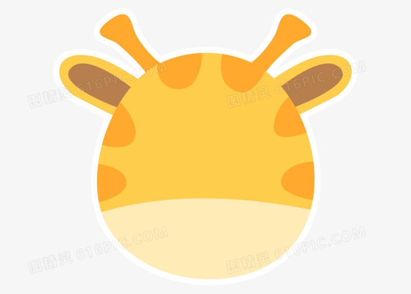 手绘卡通动物小鹿可爱读书卡边框