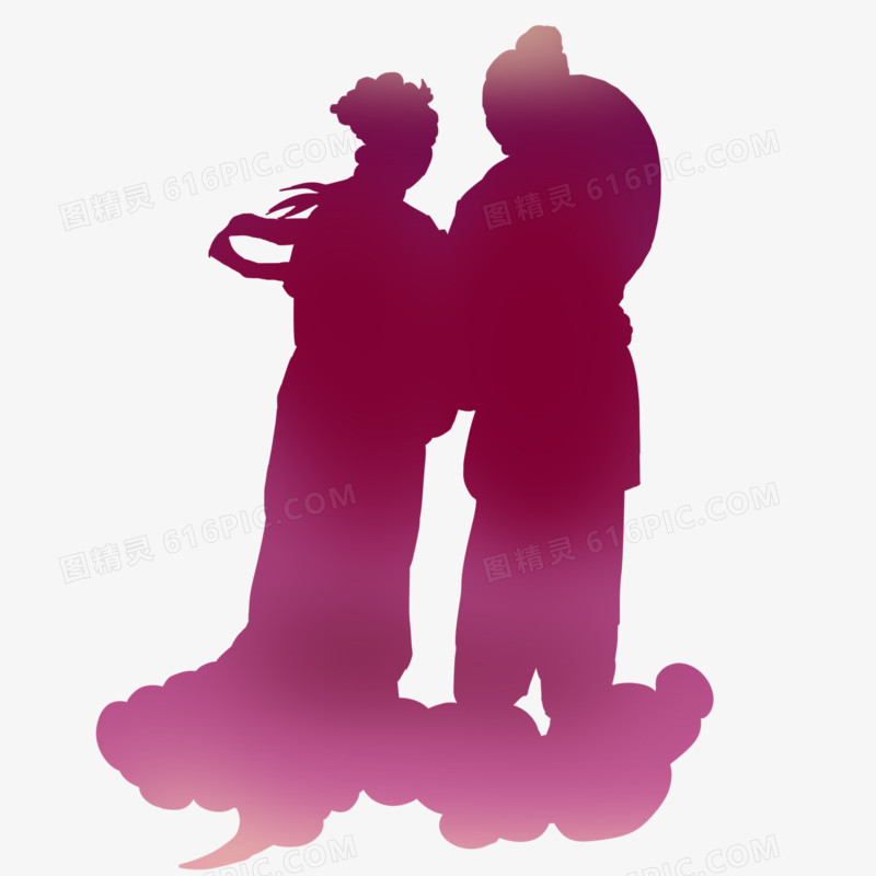 牛郎织女剪影