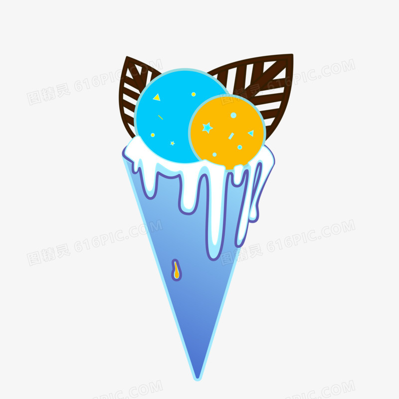 彩色夏天冰淇凌