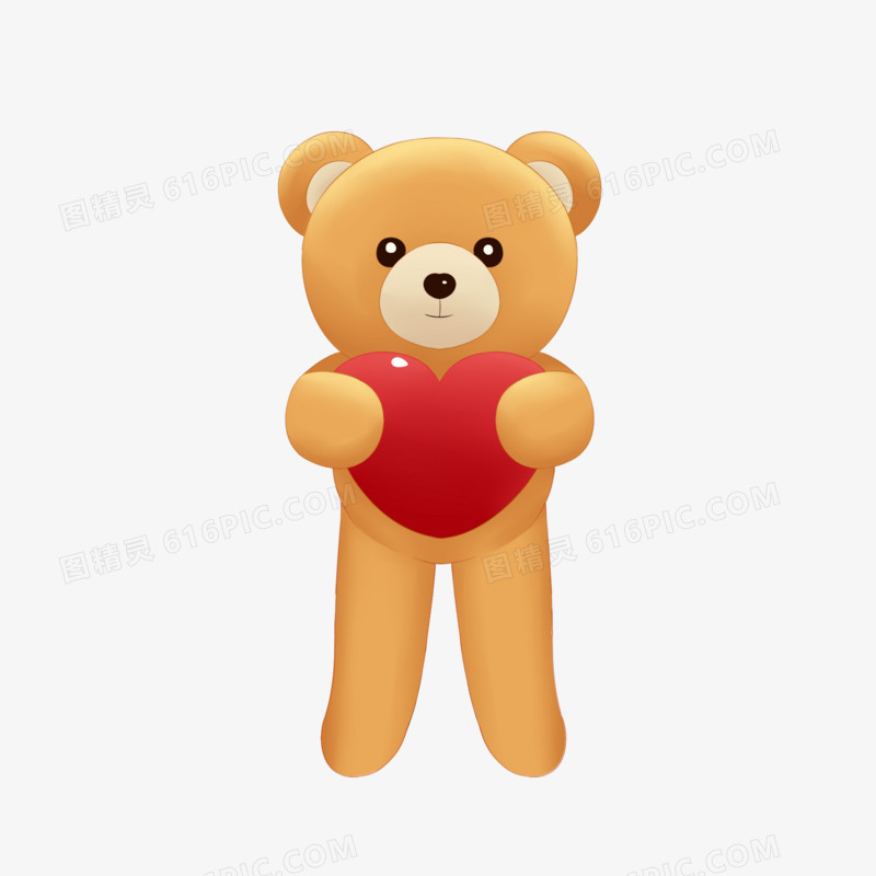 儿童玩具抱抱爱心熊
