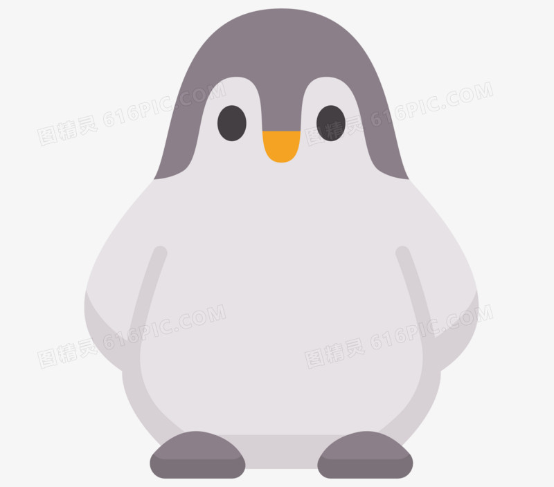 企鹅矢量插画元素