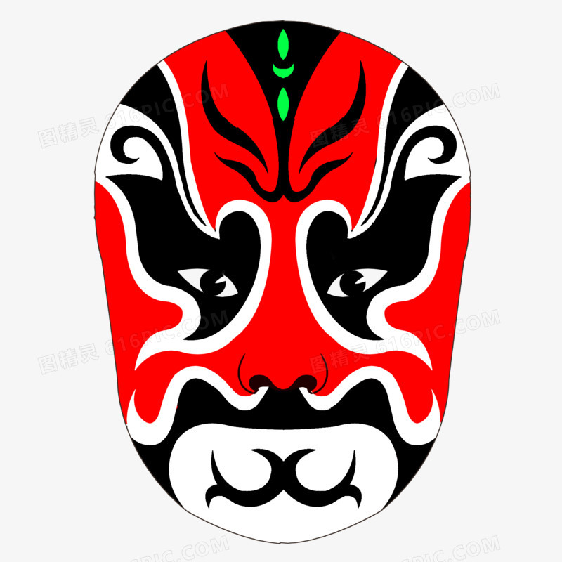 手绘脸谱传统素材