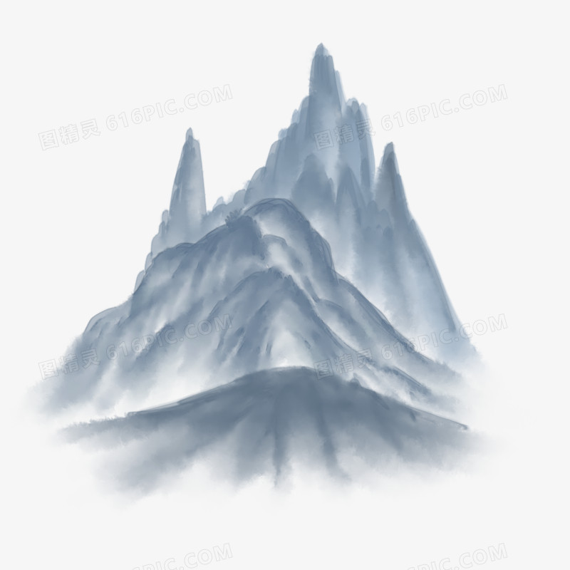 唯美中国风险峻山峰